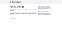 Desktop Screenshot of kodeki.waw.pl